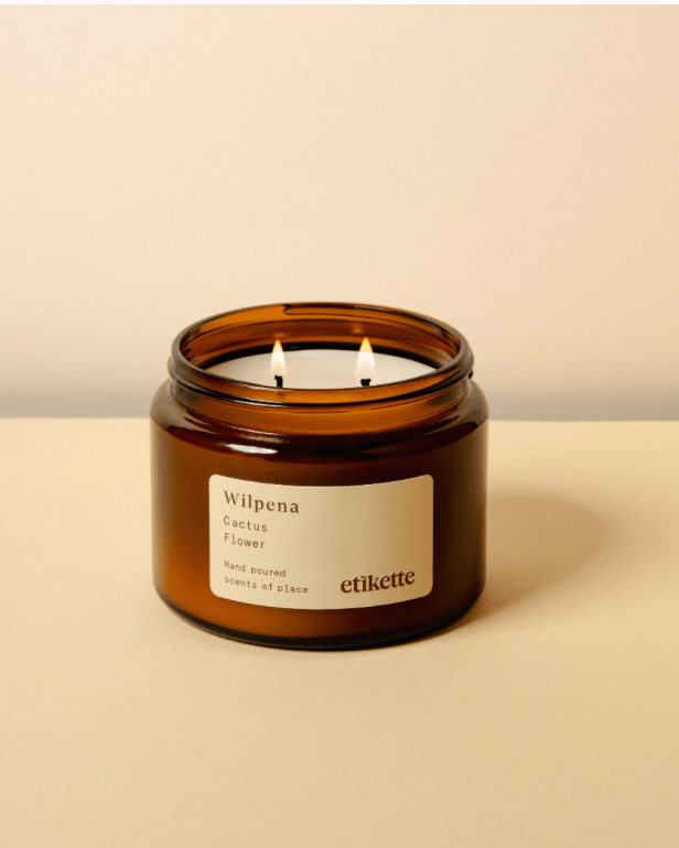 Etikette candle WILPENA - Cactus flower