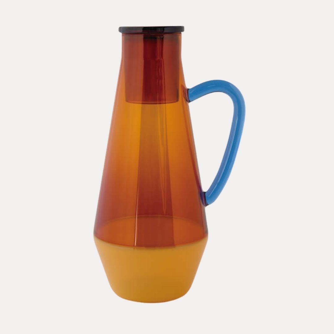 Glass Two-tone Carafe 1L - Amber
