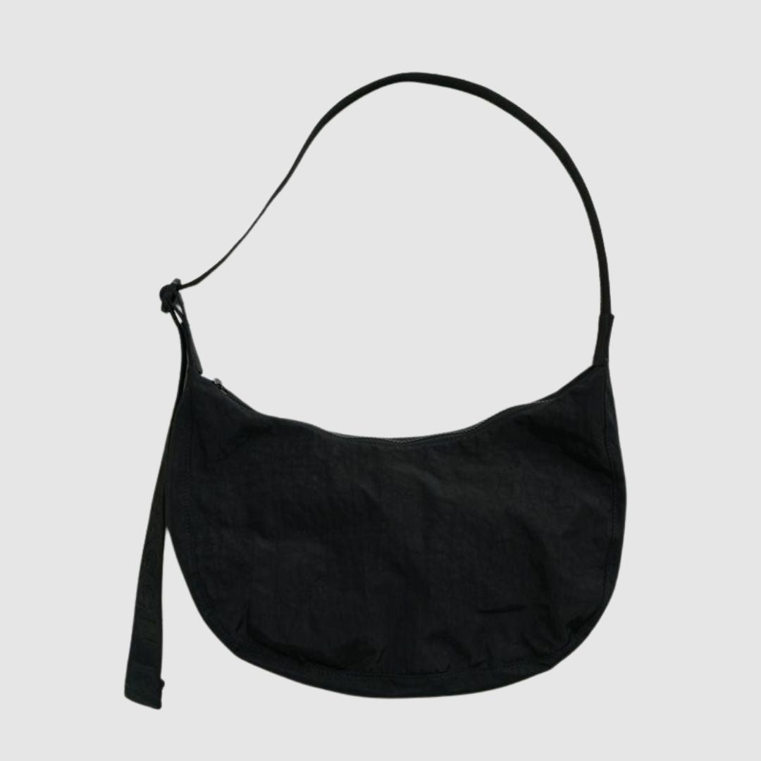 Small black nylon crossbody bag on sale