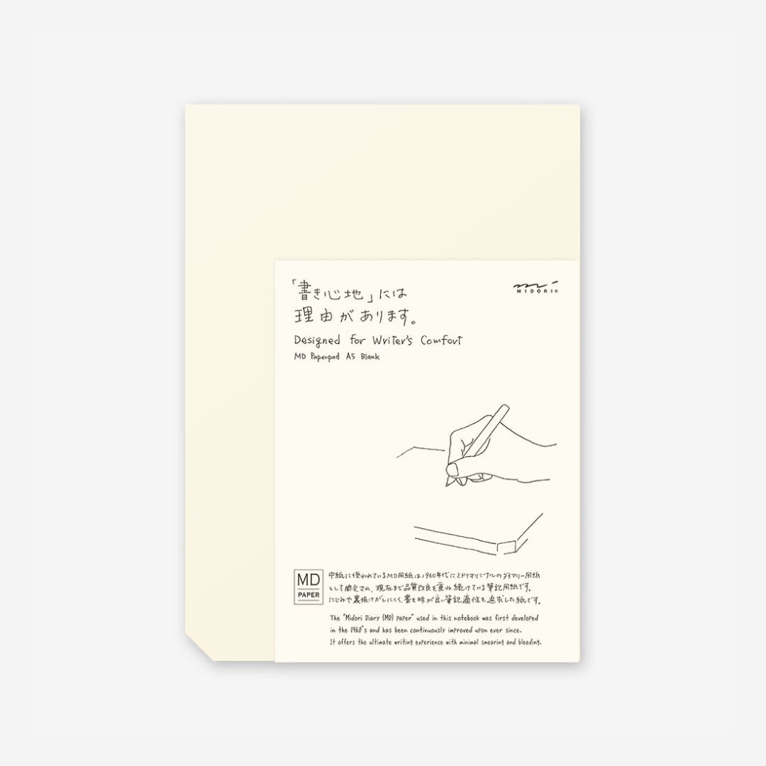 Midori MD Paper pad A5 Blank_Simple_Beautiful_Things