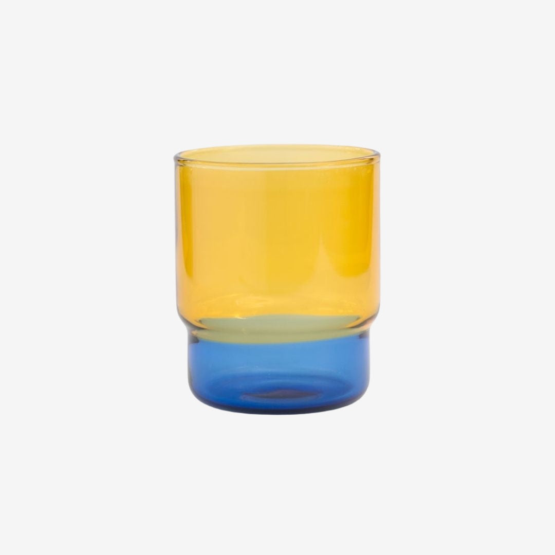 Two_tone_stacking_glass_300ml_yellow/blue_simple_beautiful_things
