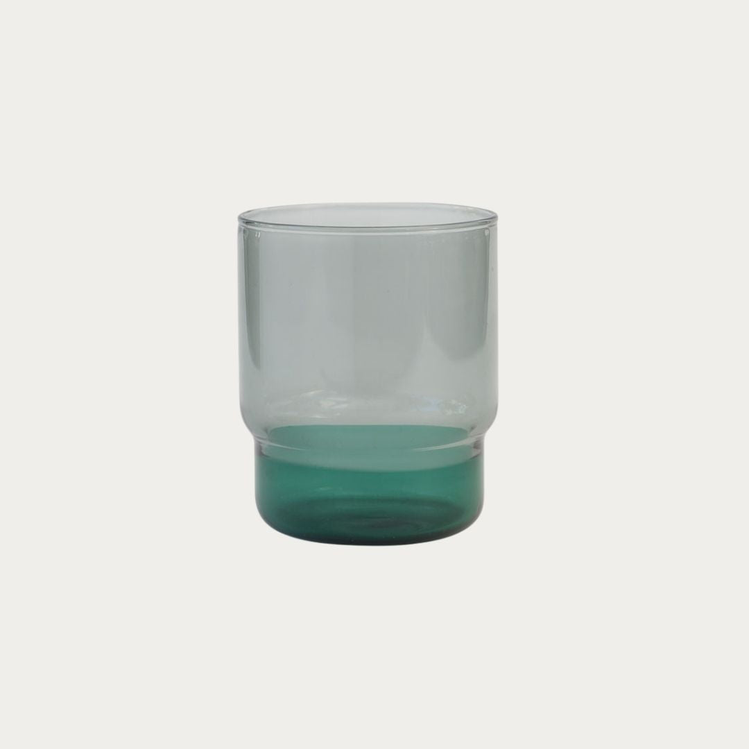Two-tone Stacking Glass 300ml - Grey / Green