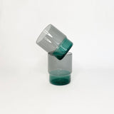Two-tone Stacking Glass 300ml - Grey / Green