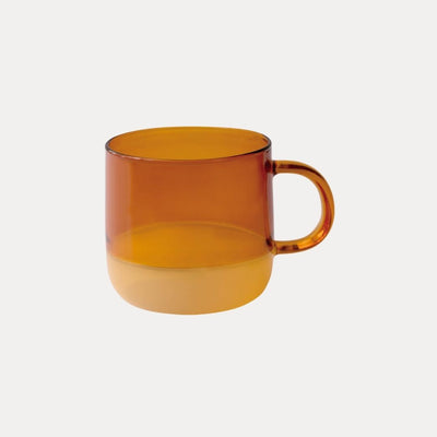 Glass Two-tone Mug 350ml - Amber