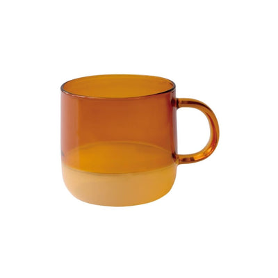 Glass Two-tone Mug 350ml - Amber