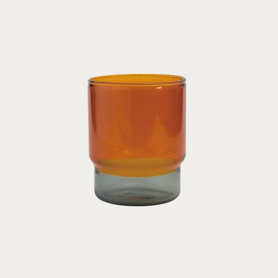 Two-tone Stacking Glass 300ml - Amber / Grey