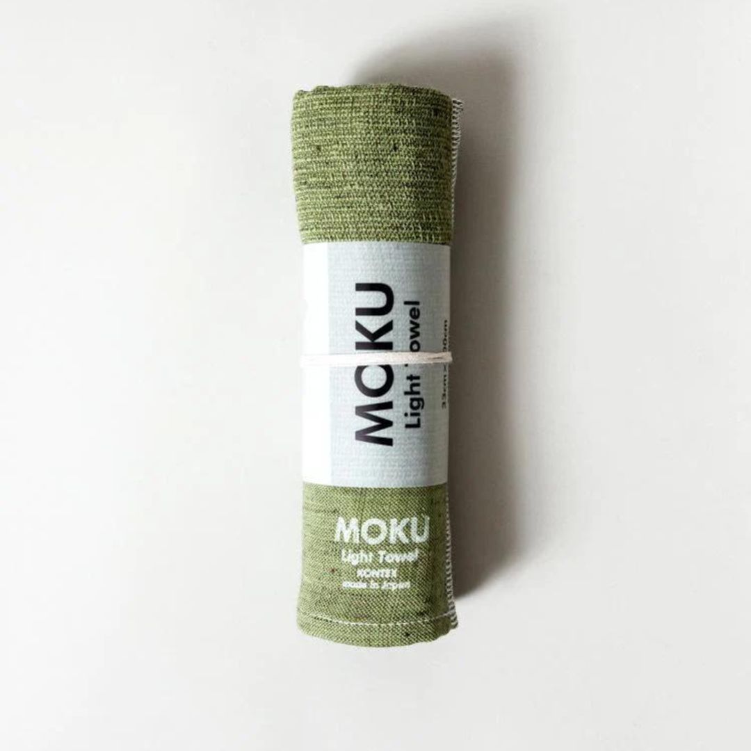 Kontex Moku Lightweight Towel - Green_Simple-Beautiful_Things