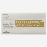 Traveler's Company - Brass Template and Bookmark Numbers_Simple_Beautiful_Things
