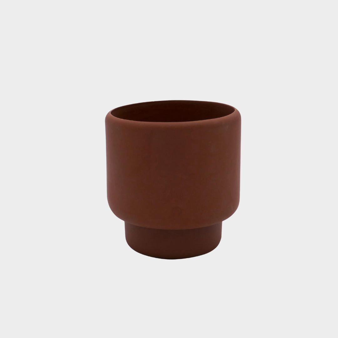 Botany Porcelain Plant Pot Medium - Terracotta