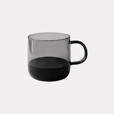 Glass Two-tone Mug 350ml - Black
