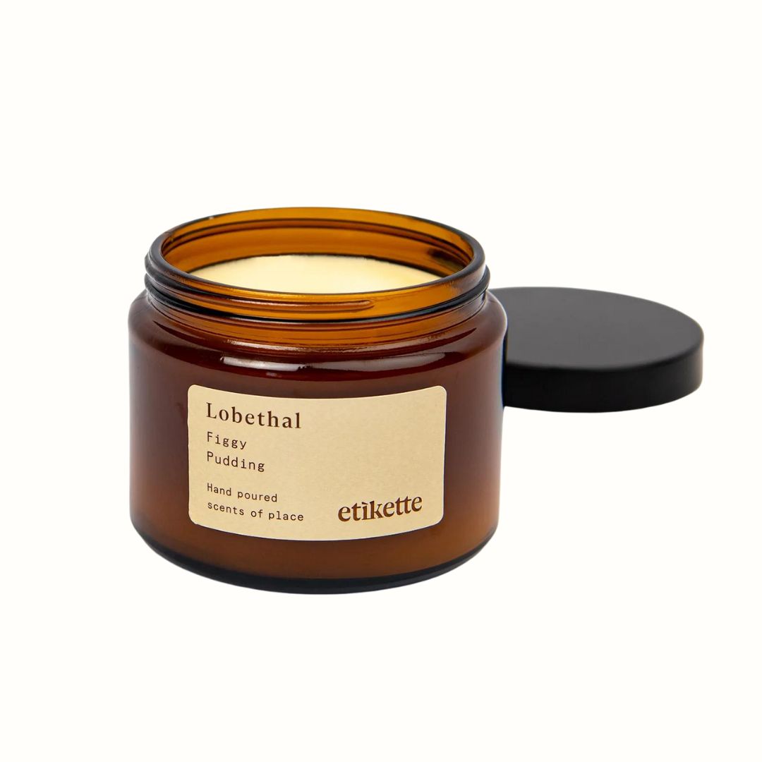 Etikette candle Lobethal - Figgy Pudding - 500ml_Simple_Beautiful_Things