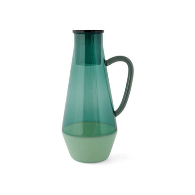 Glass Two-tone Carafe 1L - Green