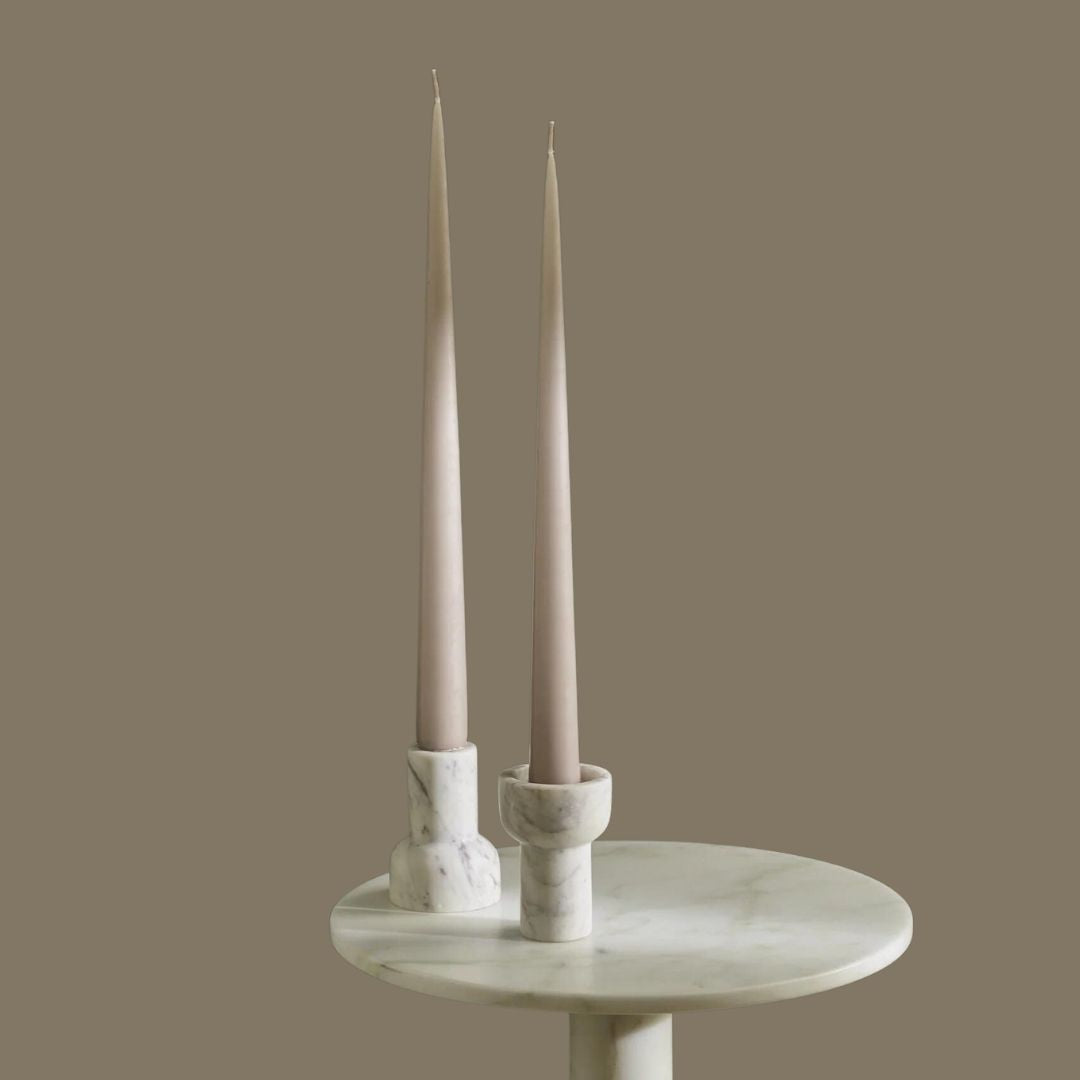 Como Tealight & Taper Candle Holder - Marble