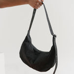 Baggu_Nylon_crossbody-bag-black-Crescent-showing-strap-Simple_Beautiful_Things