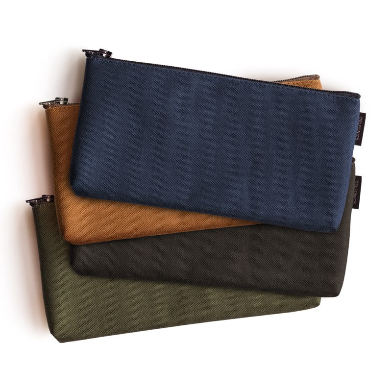 Delfonics - Flat Pencil Case Light Brown