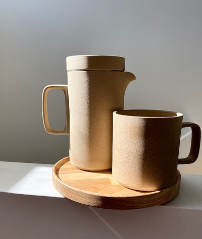 Hasami Porcelain in sunlight Tall teapot HP037 Mug hp020 in natural Simple Beautiful Things