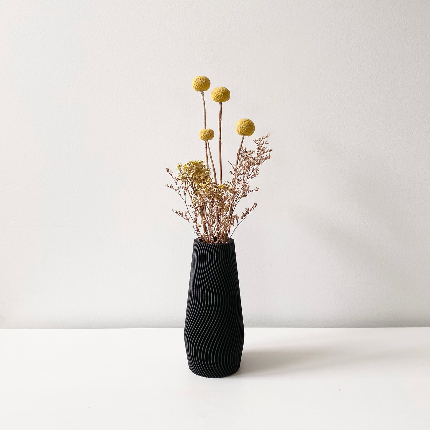 Vase - Wave Black