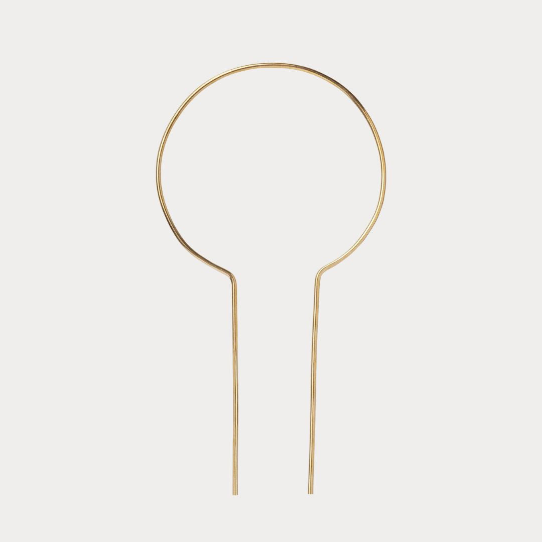 Ivy Muse Brass Plant Stake
