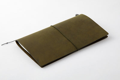 TRAVELER'S Notebook - Olive | Regular Size, Starter kit