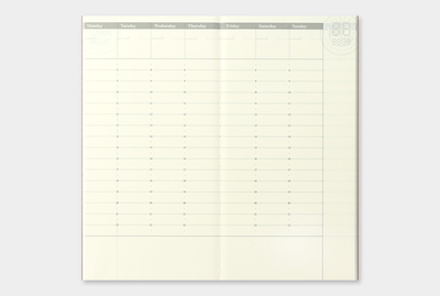 Traveler's Notebook Refill - Diary Weekly - simplebeautifulthings