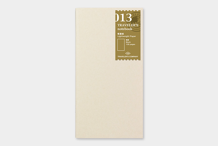 Traveler's Notebook Refill 013 - Blank Light weight paper - simple_beautiful_things