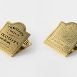 Traveler's Notebook Accessories - Brass clip Airplane - simplebeautifulthings
