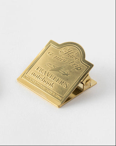 Traveler's Notebook Accessories - Brass clip Airplane - simplebeautifulthings