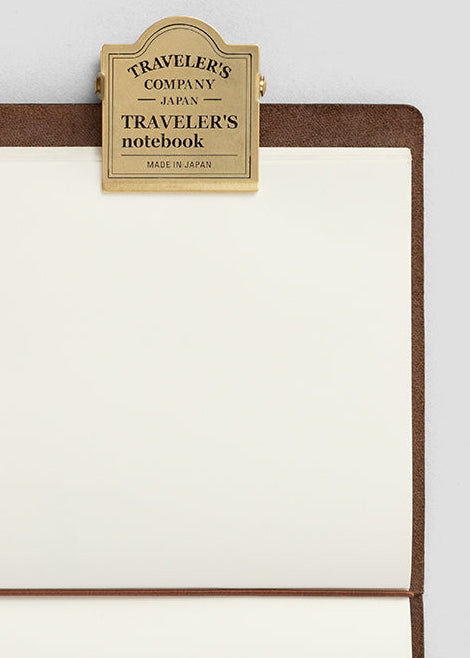 Traveler's Notebook Accessories - Brass clip Logo - simplebeautifulthings