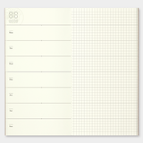 Traveler's Notebook Refill - Diary Weekly + Memo - simplebeautifulthings