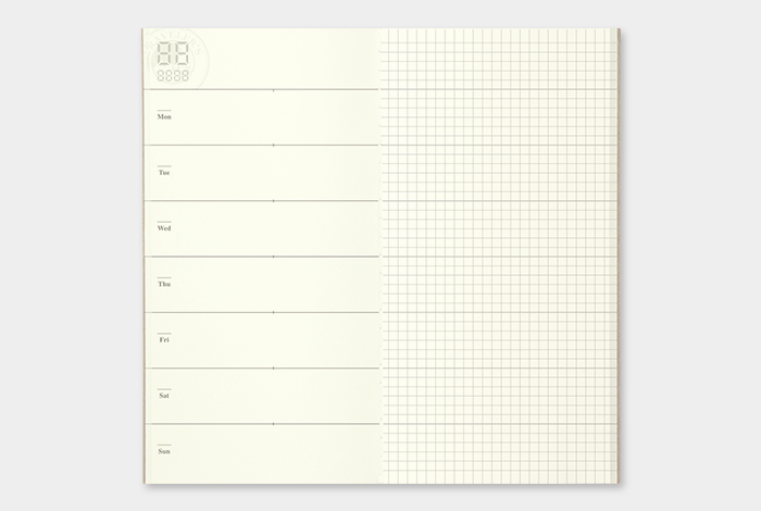 Traveler's Notebook Refill - Diary Weekly + Memo - simplebeautifulthings