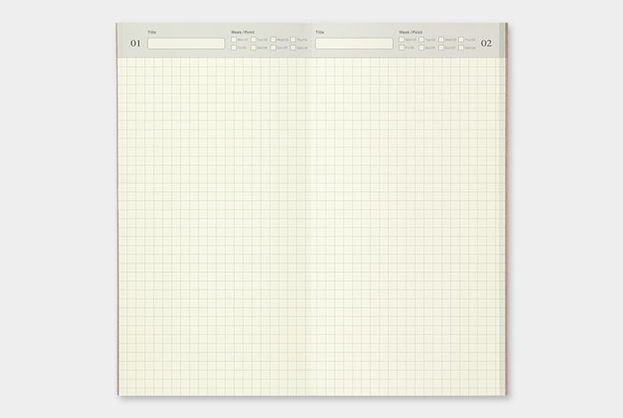 Traveler's Notebook Refill - Diary daily - simplebeautifulthings